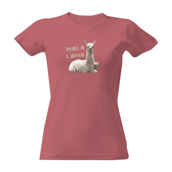 Tričko s potiskem Holčičí triko Mala lama