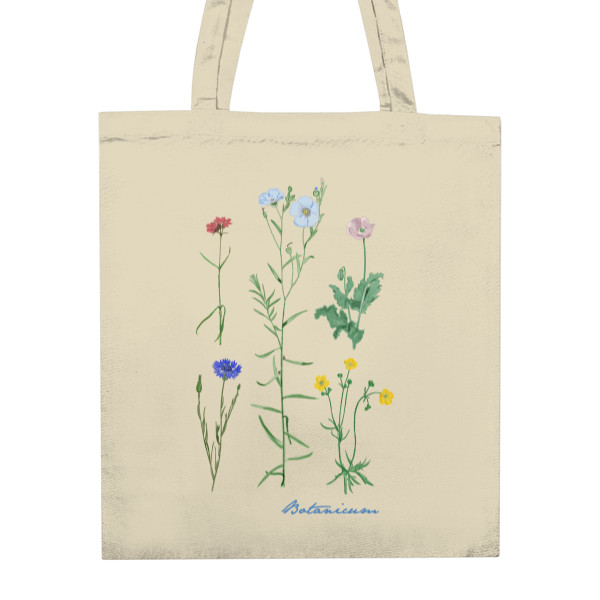 Nákupní taška unisex s potiskem Plátěná taška Luční kvítí
