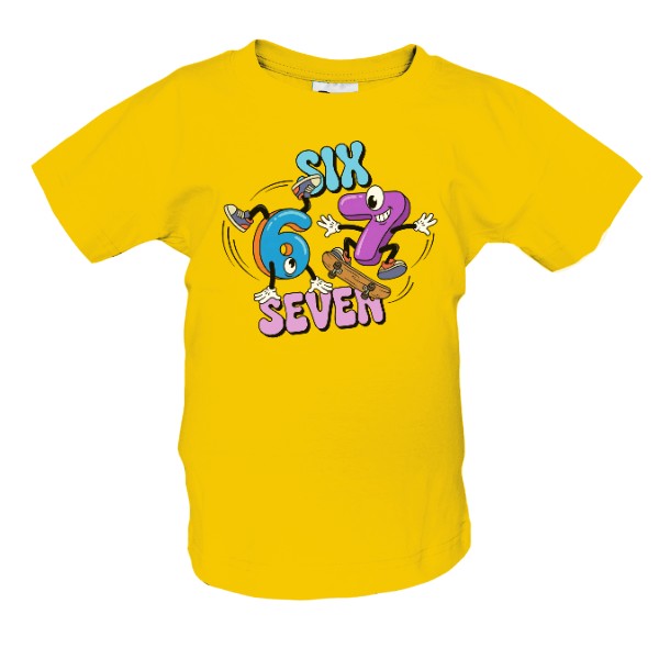 Tričko s potiskem Six seven 6 7