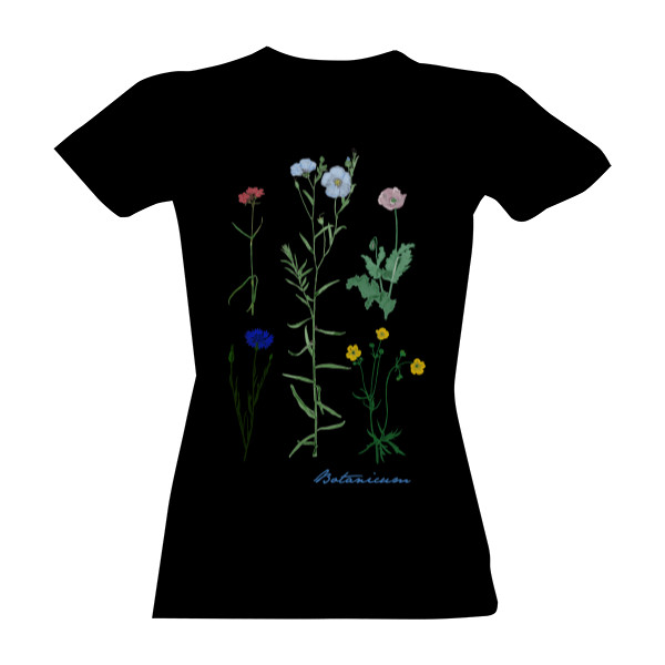 Tričko s potiskem Triko Botanicum len