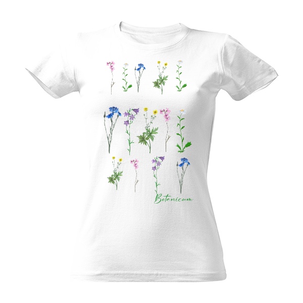 Tričko s potiskem Triko Botanicum - Na louce