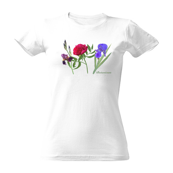 Tričko s potiskem Triko Pivoňka a kosatce